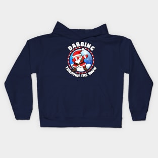 Dabbing Through The Snow Kids Hoodie